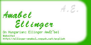 amabel ellinger business card